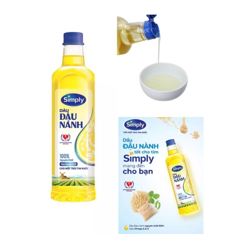 Dầu Đậu Nành Simply 1 lít date 2025