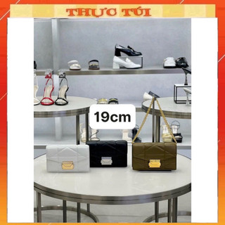 Túi xách nữ khóa vuông size 19 cm đeo vai siêu đẹp