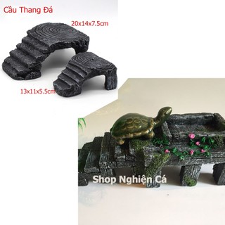 Mô hình Cầu Thang Đá mòn cho Bể cá, Tiểu cảnh, Bonsai, Terrarium