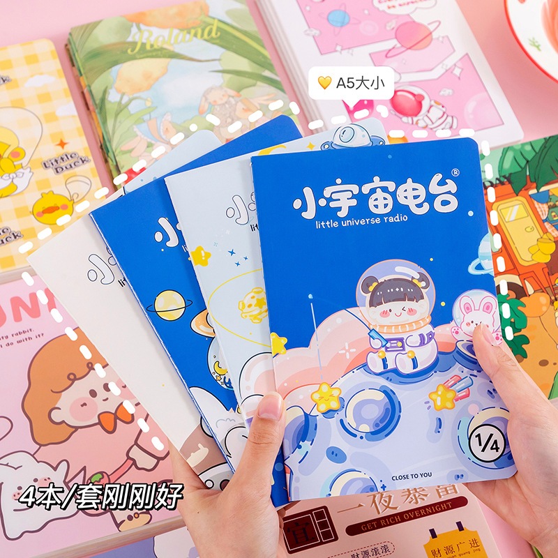 Sổ A5 Vở A5 bìa chống nước họa tiết dễ thương LILA A5MC25