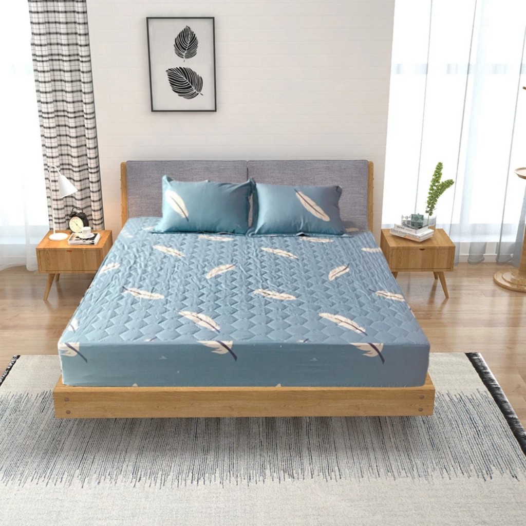 Thanh Lý.Bộ Chăn Ga Gối Sông Hồng.Ga Chun Cotton 100%