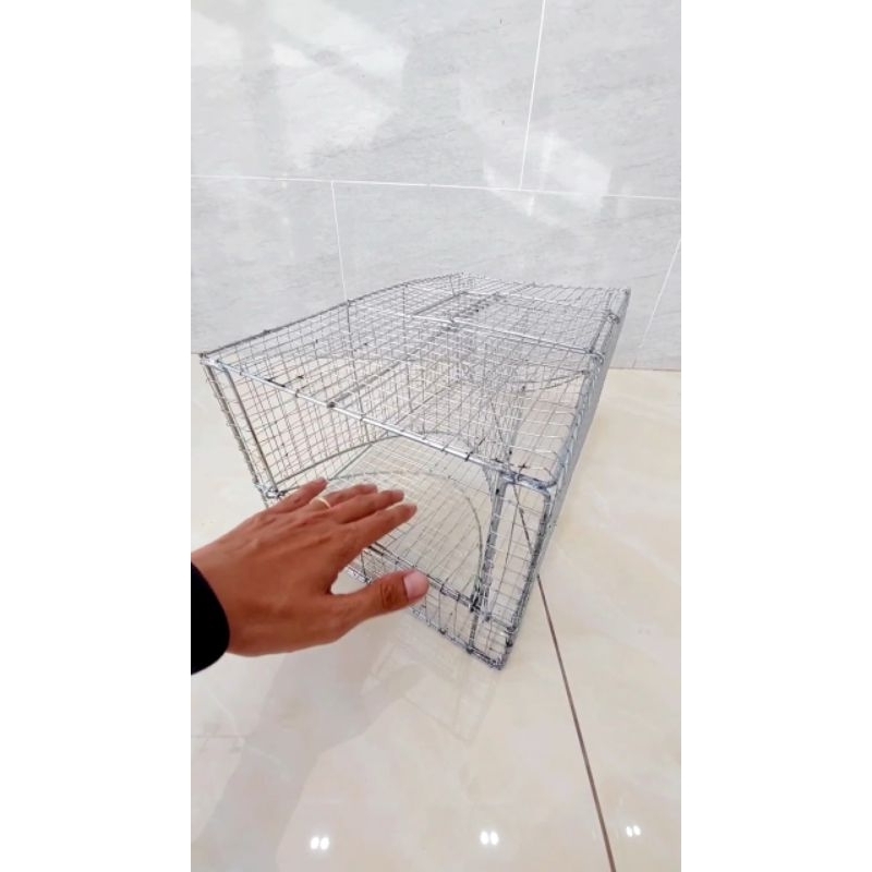 Lồng Bẫy 2 Ngăn Bẫy Chuột Thông Minh Bẫy Chuột Tự động Thông Minh Bắt Chuột Liên Tiếp Bẫy Chuột Đa Năng Thông Minh