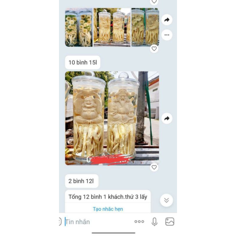 Bình đinh lăng thần tài điêu khắc đẹp sắc nét