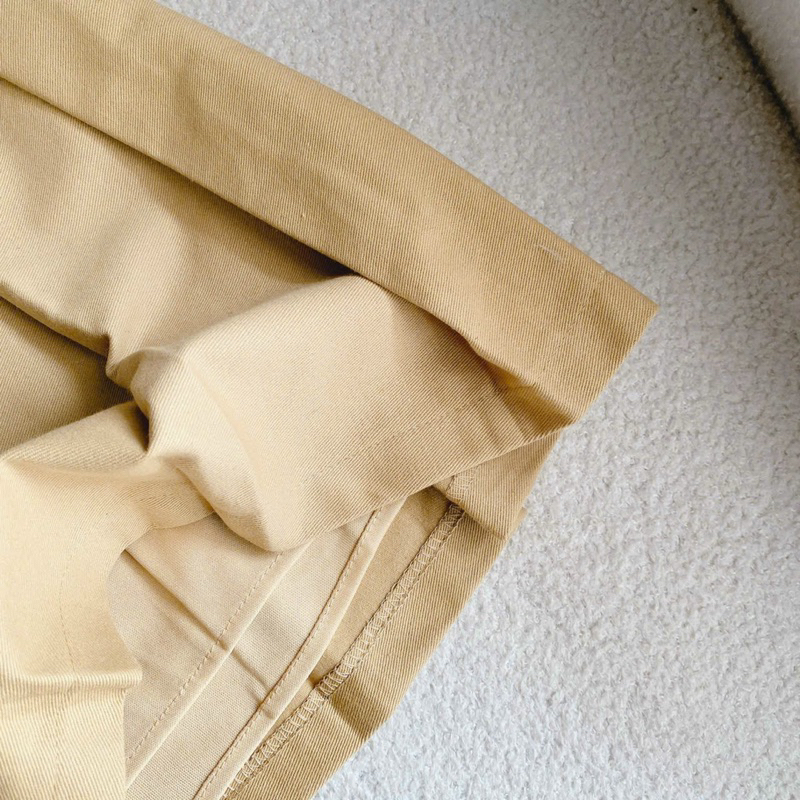 SET ÁO NUDE TRỄ VAI - CHÂN VÁY XẾP LY