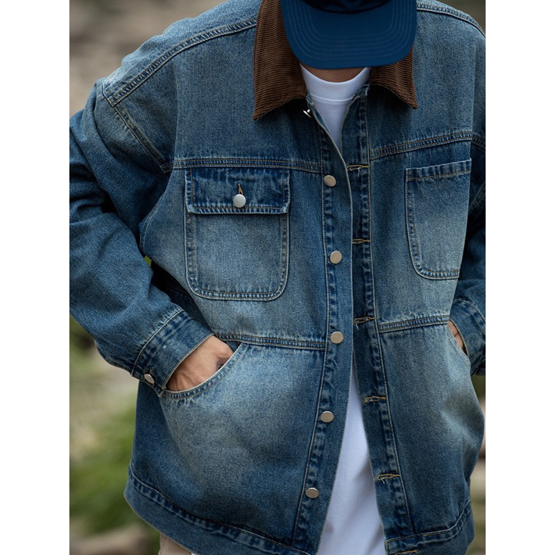 Áo Khoác Jeans Nam Nữ From Rộng Chất Vải Dầy Dặn , Áo Bò Thời Trang Unisex Phong Cách Trẻ Trung Năng Động