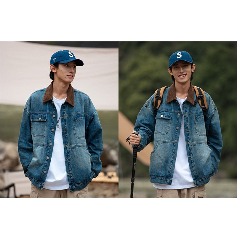 Áo Khoác Jeans Nam Nữ From Rộng Chất Vải Dầy Dặn , Áo Bò Thời Trang Unisex Phong Cách Trẻ Trung Năng Động