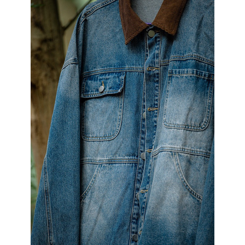 Áo Khoác Jeans Nam Nữ From Rộng Chất Vải Dầy Dặn , Áo Bò Thời Trang Unisex Phong Cách Trẻ Trung Năng Động