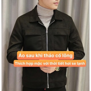 áo khoác da lộn cao cấp