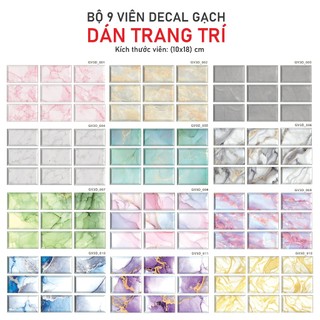 Decal gạch viên dán bếp trang trí - thuthaodecor