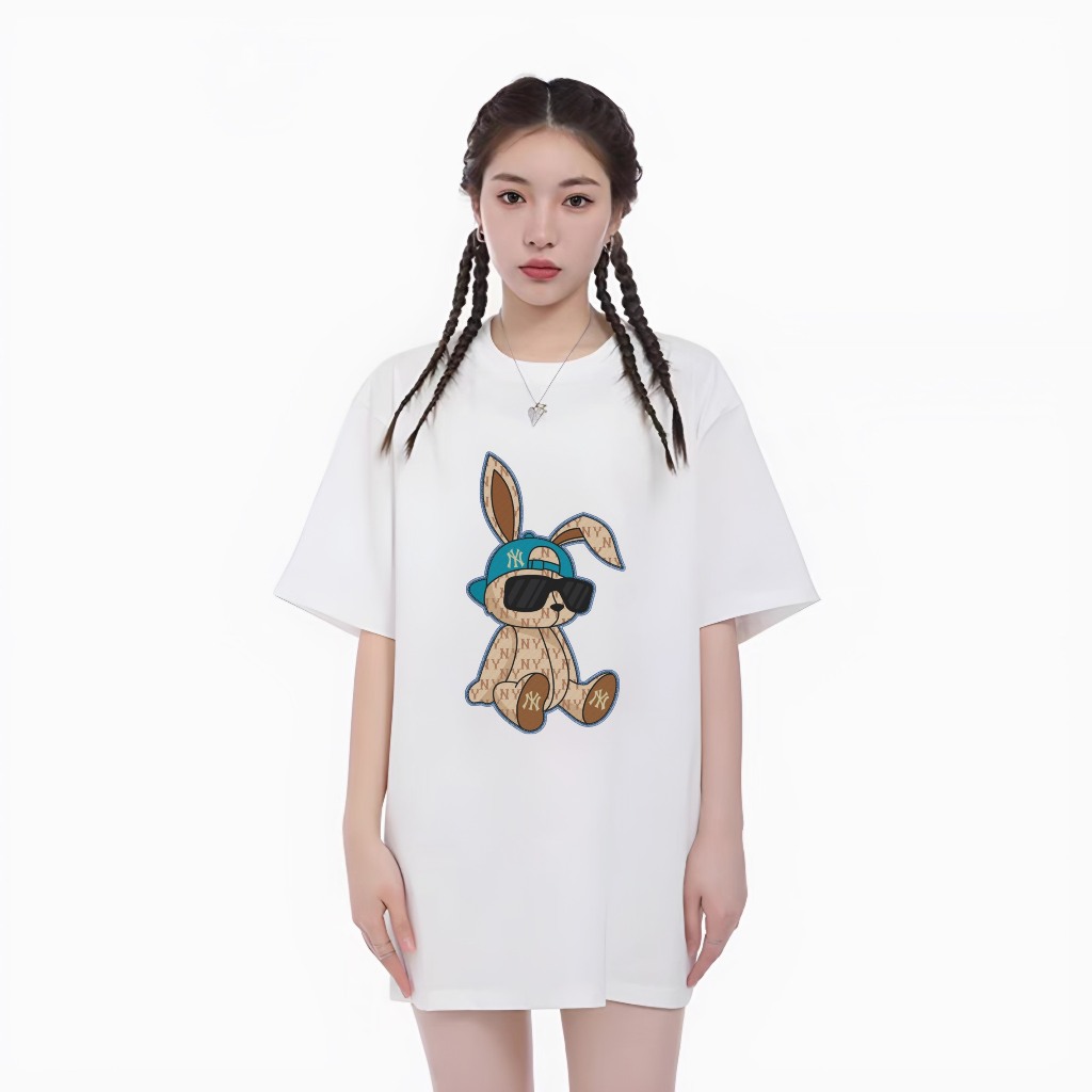 Áo Thun NY Thỏ Rabbit Đội Mũ Form Unisex Unim Store 100% Cotton Cao Cấp Hottrend - AP13