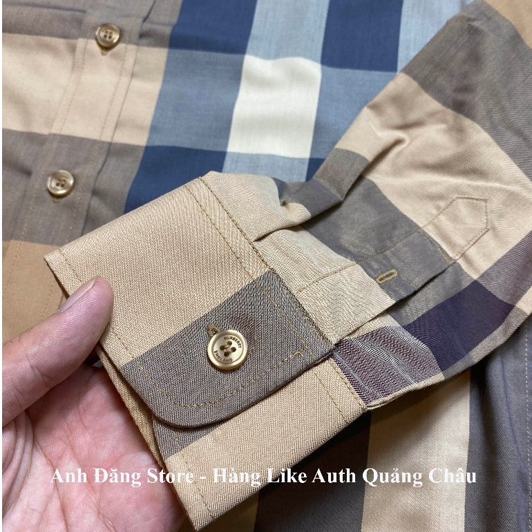 Sơ mi kẻ nam Burbery bản Like Au 1:1 cao cấp nhất