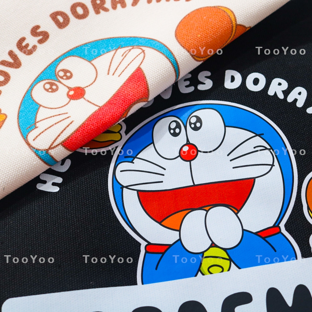 Túi tote Doraemon có khóa kéo dễ thương cute TooYoo BK00435