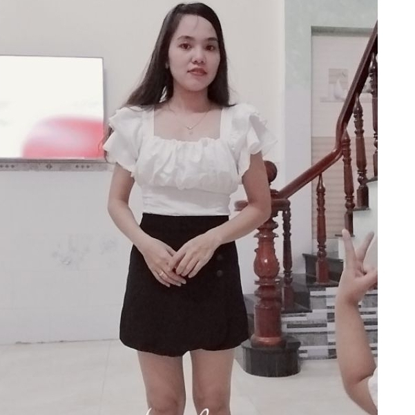 Áo kiểu nữ tay 3 tầng cánh tiên lưng thun vải đũi xước