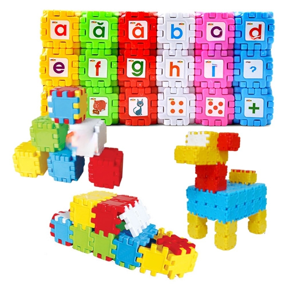 Bộ Đồ Chơi Xếp Hình Hình Vuông Kì Diệu 108 Chi Tiết Cho Bé