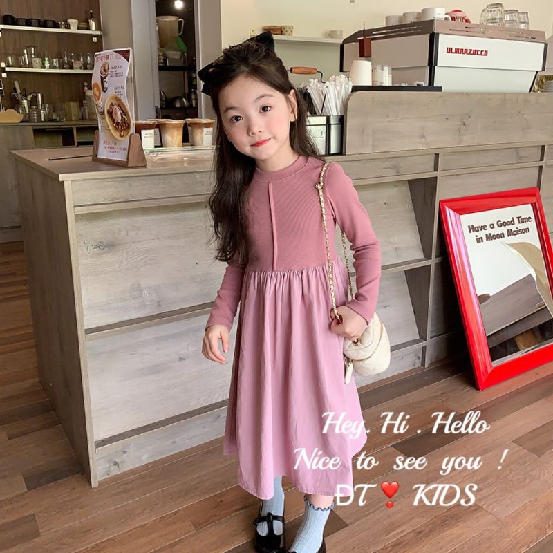 Váy thu đông cho bé.vay xinh cho bé ak.8 đến 25kg.hình thật trải sàn ak