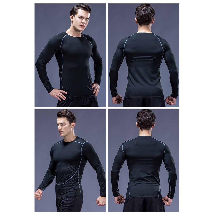 Áo Giữ Nhiệt Dài Tay Pro ComBat , Áo Giữ Nhiệt Thể Thao Tập Gym Bóng Đá