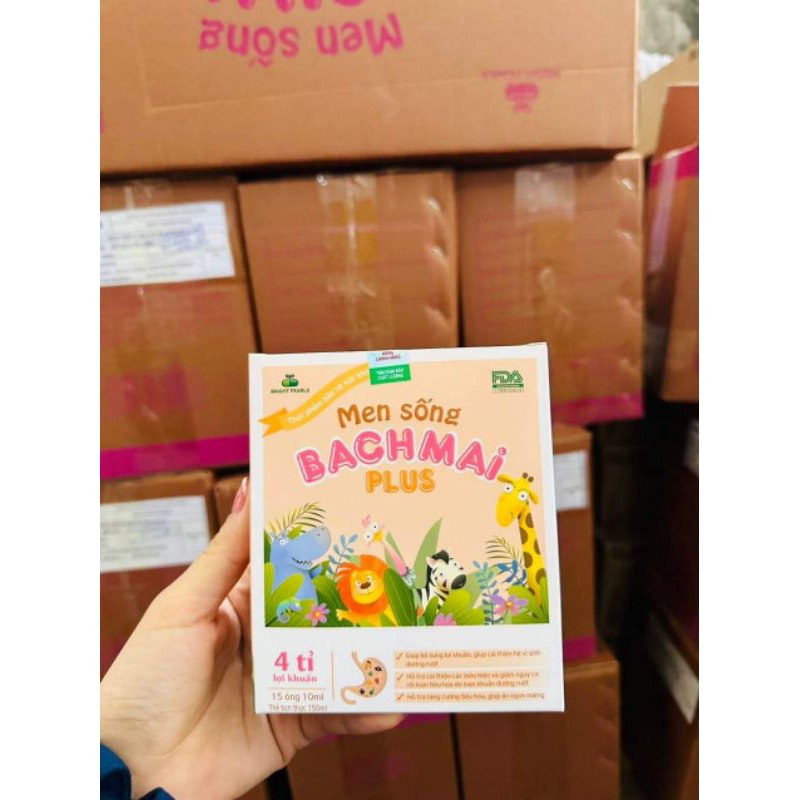 Men sống bạch mai plus.enzym tiêu hóa