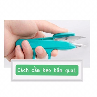 1 kéo bấm chỉ xỏ ngón , kéo bấm chỉ xỏ ngon