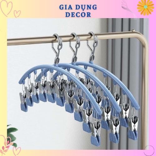 Móc kẹp treo quần áp phơi đồ đa năng gấp gọn tiện dụng