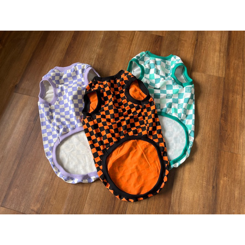 Áo ba lổ caro cho thú cưng