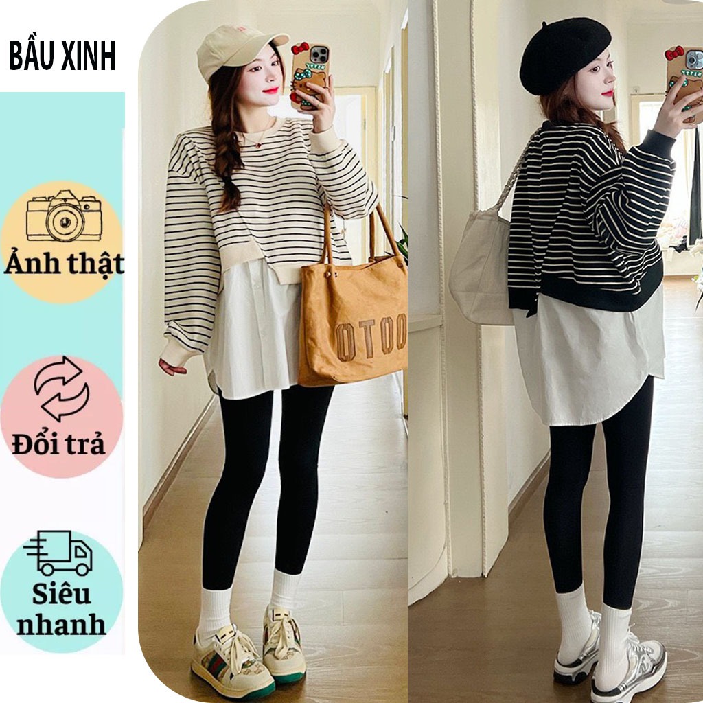 ÁO BẦU CÔNG SỞ MÙA THU ĐÔNG - ÁO BẦU THỜI THANG THIẾT KẾ CÁCH ĐIỆU KẺ PHỐI TRẮNG SANG CHẢNH FRSIZE DỄ MẶC
