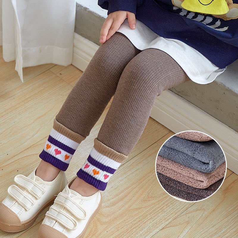 Quần legging lót Nỉ nhung Quảng châu siêu ấm cho bé gái 9-28kg _SAMKID
