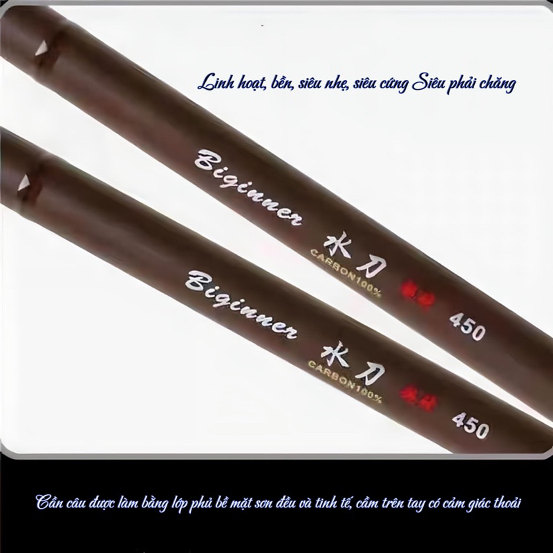 Cần Câu Tay Trúc Nâu Câu Đơn Câu, Câu Đài Tặng Bộ Phụ Kiện, Dài 2m7-3m6-4m5-5m4-6m3