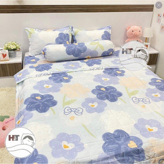 Chăn hè ga gối cotton poly siêu đẹp l Set 5 món chăn hè ga gối giá rẻ