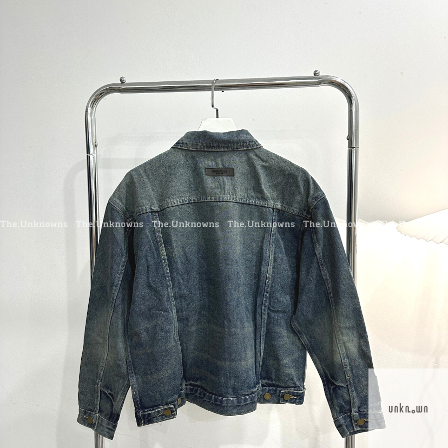 👑👑-Áo Khoác Denim FOG Essentials Blue Jeans Jacket,áo khoác jean FOG cao cấp