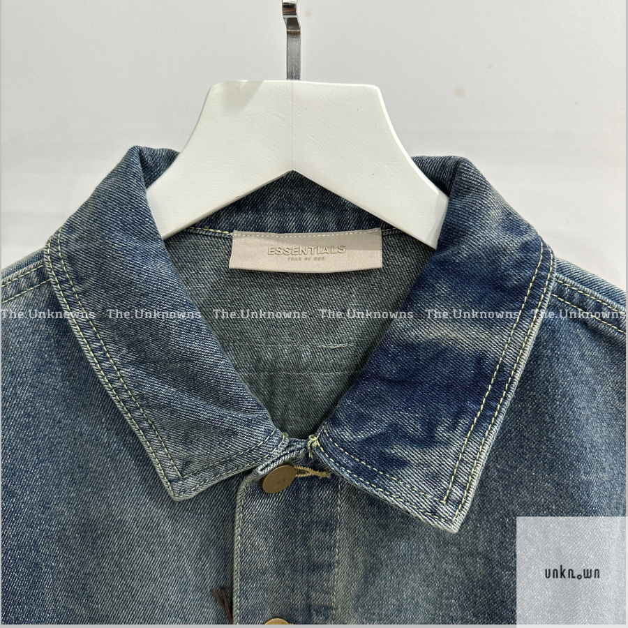 👑👑-Áo Khoác Denim FOG Essentials Blue Jeans Jacket,áo khoác jean FOG cao cấp