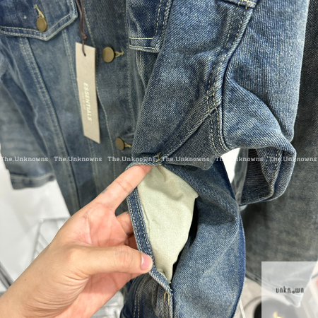👑👑-Áo Khoác Denim FOG Essentials Blue Jeans Jacket,áo khoác jean FOG cao cấp