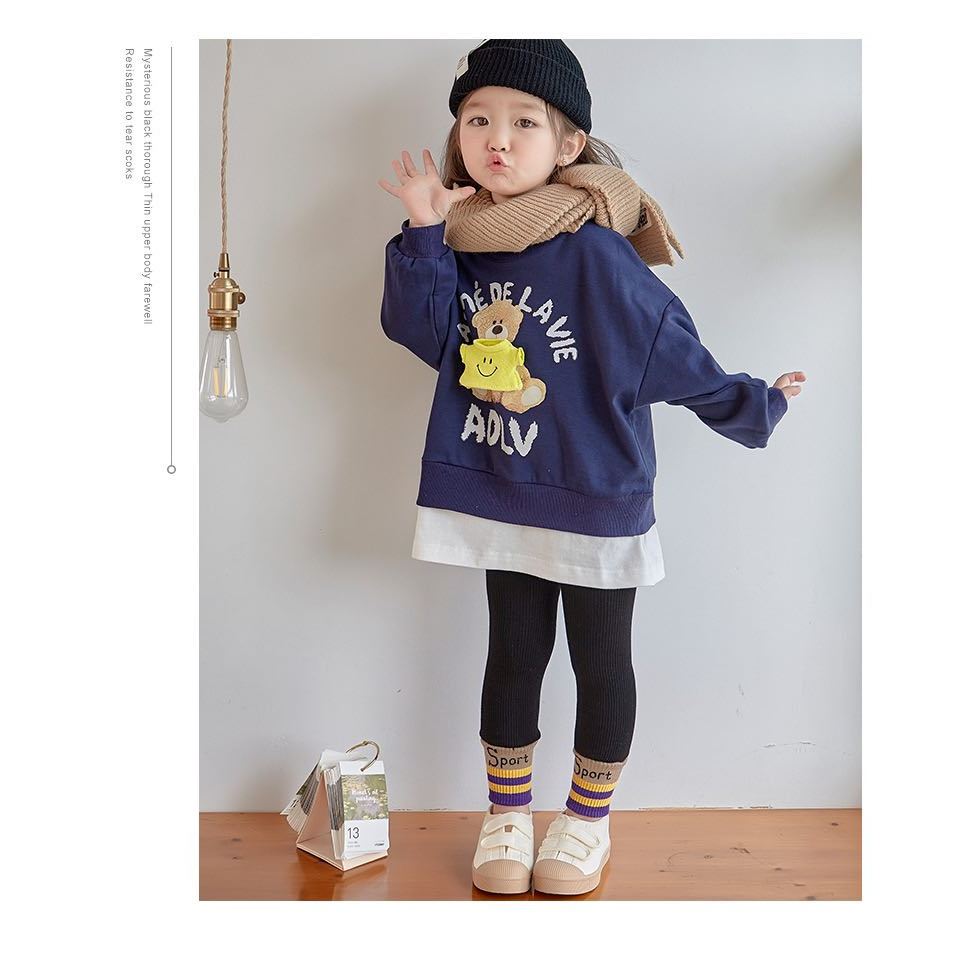 Quần legging lót Nỉ nhung Quảng châu siêu ấm cho bé gái 9-28kg _SAMKID