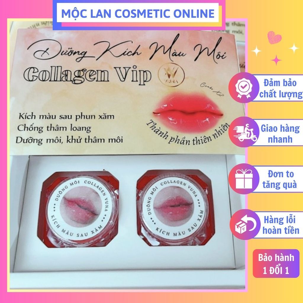 Dưỡng môi M&T Collagen Giảm Thâm, Kích Màu Môi Sau Phun Xăm, Dưỡng Môi Căng Bóng + Tặng nước hoa 5ml