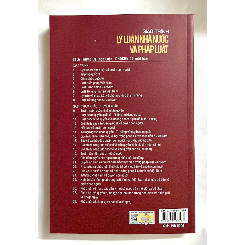 Sách - Giáo Trình Lý Luận Nhà Nước Và Pháp Luật