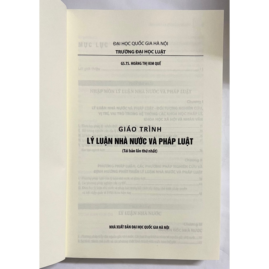 Sách - Giáo Trình Lý Luận Nhà Nước Và Pháp Luật