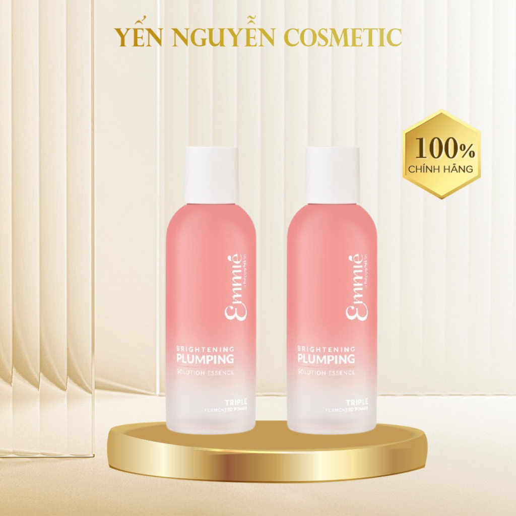 Nước thần dưỡng sáng và căng mọng da Brightening Plumping Solution Essence Toner Emmie Emmié by Happ