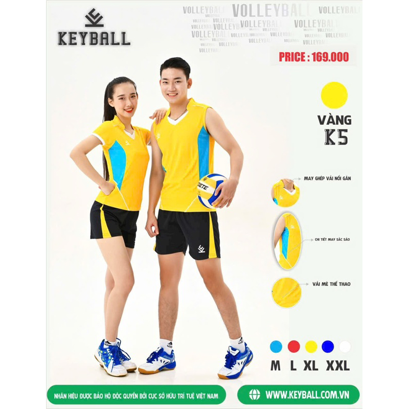 Bộ bóng chuyền nam - nữ