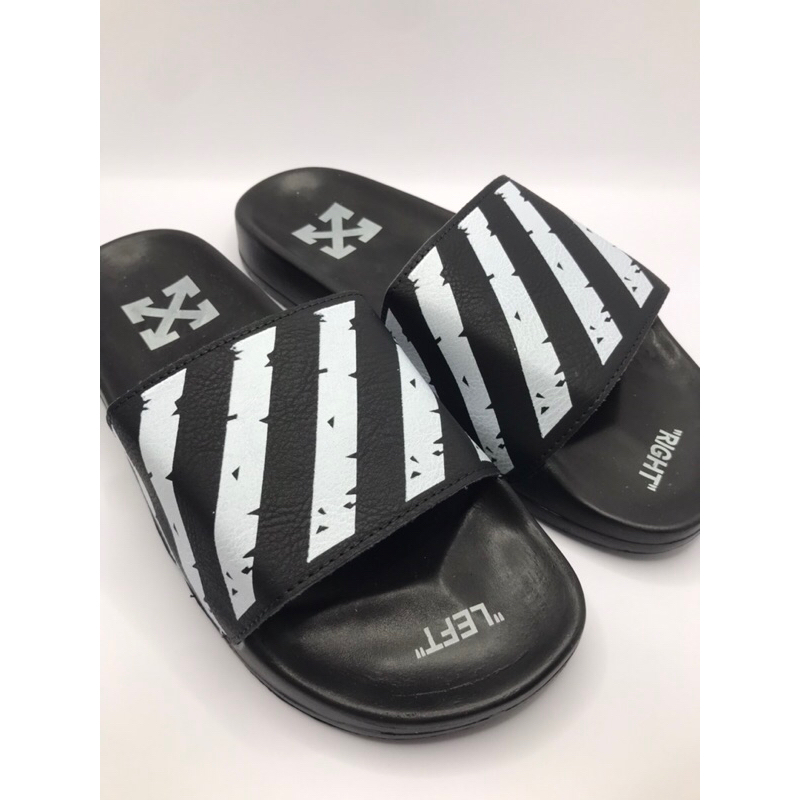 Dép Nam thời trang off quai da kẻ trắng . Sẵn sỉ 38-43