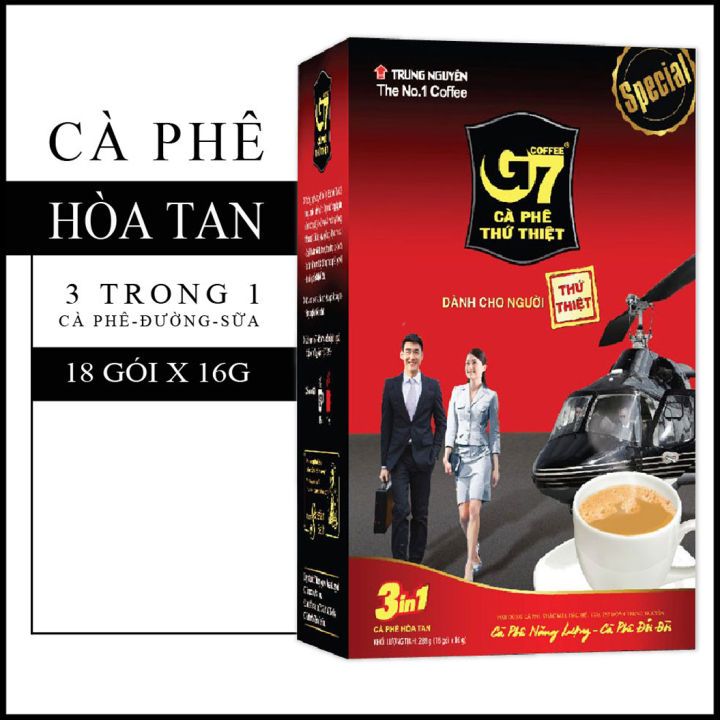 Cà phê Trung Nguyên G7 3in1 hộp 18 gói 288g
