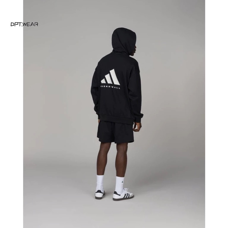 Áo Hoodie Adidas Basketball dày dặn chính hãng, nỉ mùa đông full tag bọc