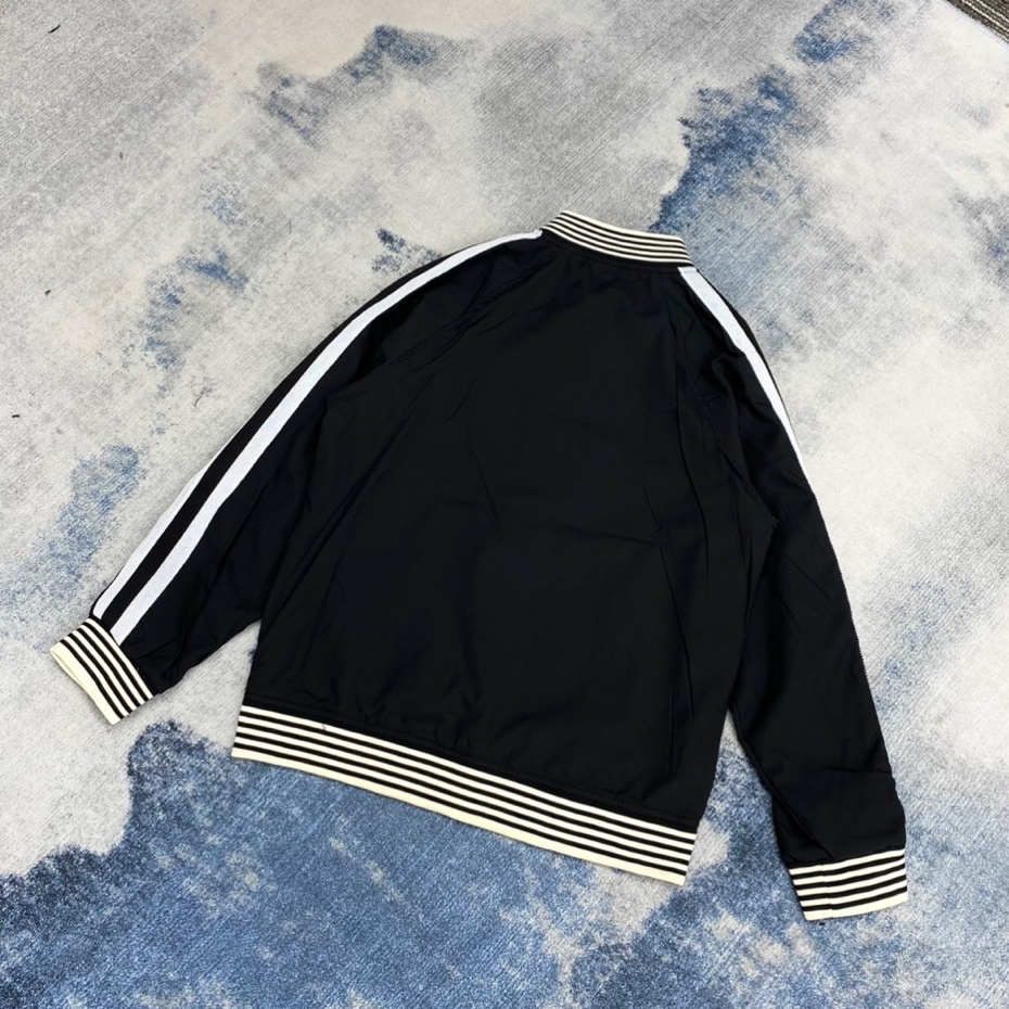 Áo Khoác Bomber Nam Nữ Thêu Logo CEILINE, Phối Sọc Tay Áo, Chất Vải Nỉ Cao Cấp, Phong Cách Đơn Giản, Trẻ Trung