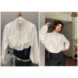Áo gió 2 lớp nữ   croptop hàng loại 01 siêu xinh