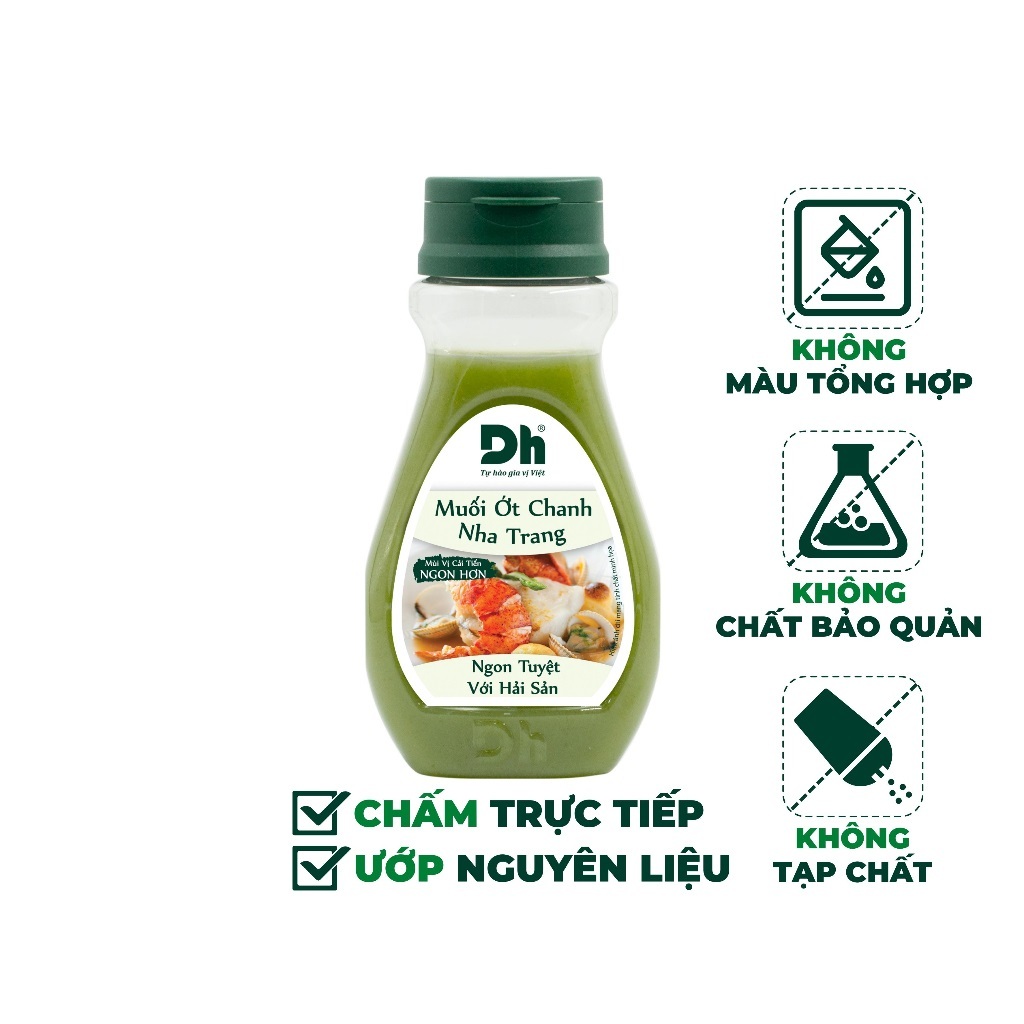 Muối ớt chanh Nha Trang DH Foods gia vị nước sốt chấm hải sản đồ nướng 200gr