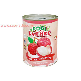 Vải ngâm pogi hộp 565gr