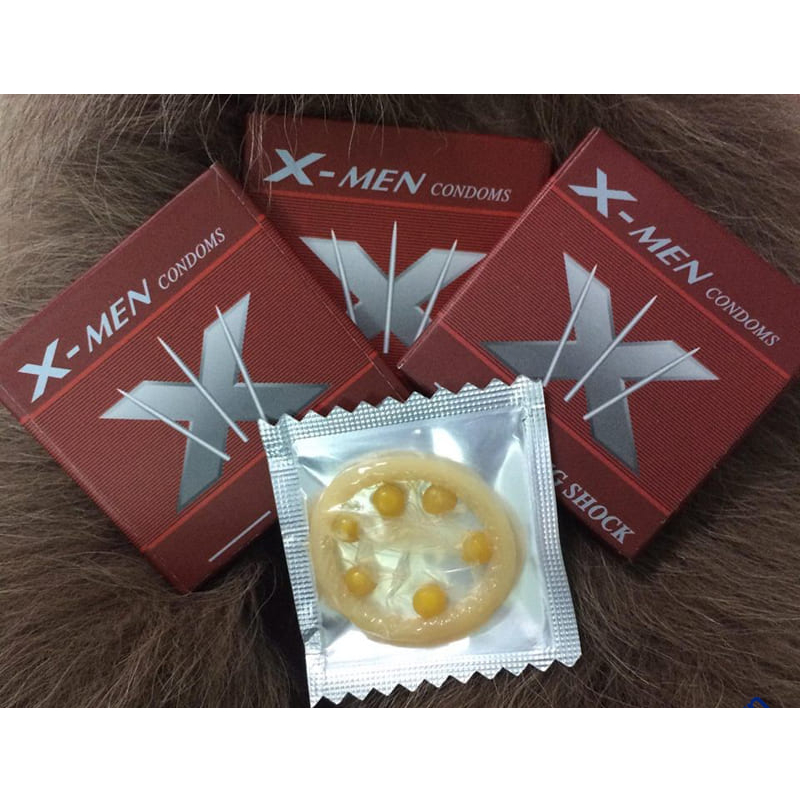 Bao cao su Xmen 6 bi gai, tăng kích thích, siêu mỏng, kéo dài thời gian.