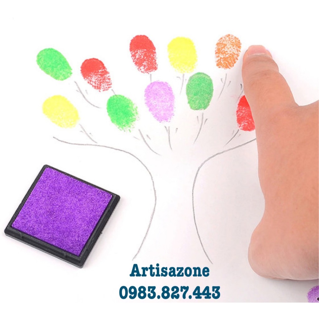 Mực in dấu vân tay  - 01 hộp/màu