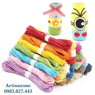 Dây giấy xoắn trang trí đồ handmade (bó 25 mét)