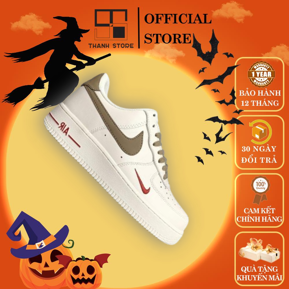 Giày thể thao nam nữ trắng giày AIR FORCE 1 CREAM TARMAC giày AF1 _ hàng xuất khẩu thời trang - NAF1CT