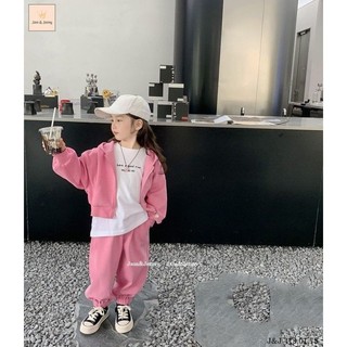 Bộ BG J&J nỉ áo khoác hoodie quần jogger