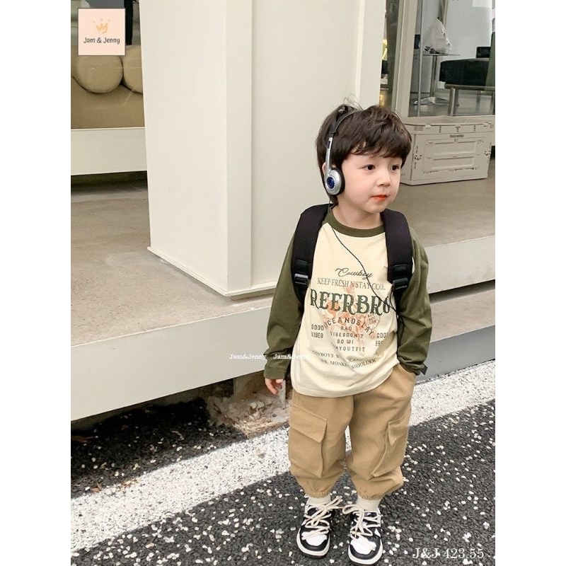 Bộ BT J&J áo cotton quần kaki túi hộp